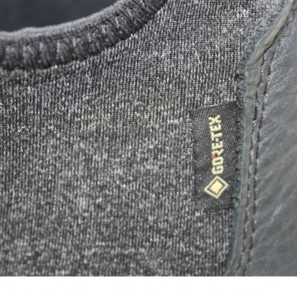 ECCO Exostrike Gore-Tex‎ Yak Leather Boots Black/Dark Shadow Waterproof Womens 6